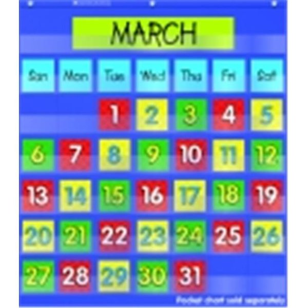 Scholastic Scholastic Monthly Calendar Pocket Chart Add On Cards 1401048